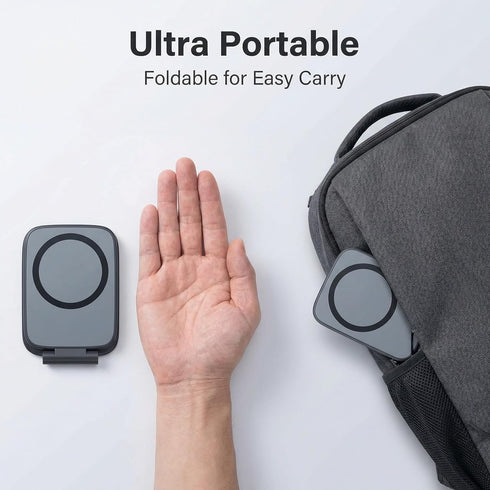 TATREBCRE Magnetic Phone Holder for Car, Ultra-Thin Adjustable Mobile Phone Stand, Foldable Anti-Shake Magnetic Suction