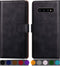 SUANPOT Samsung Galaxy S10+ /S10 Plus 6.4 inch Leather Wallet Case with RFID Blocking, Flip Folio Book Cover
