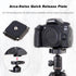 FocusFoto Quick Release Plate Kit, Camera Tripod Mount QR Plate and Rapid Connect Clamp Adapter for DSLR/Mirrorless