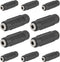 Cmple 10 Pack 3.5mm Stereo Jack to 3.5mm Stereo Jack Female to Female Audio Adapter Coupler Connector for Stereo Cab