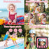 PROGRACE Kids Waterproof Camera Gift Toy, 1080P Digital Video Camera for Kids, Toddler Camcorder for Girls Age 3-14