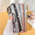 Fiyart iPhone 15 Plus Case, Compatible with MagSafe, Love Heart Plating Design, Magnetic Glitter Shockproof Back