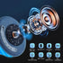 Swokely 10 Portable Bluetooth Speakers Wireless, Multifunctional Folding Portable Speaker, Sleep Sound Machine with Hrs