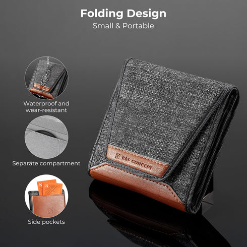 K&F Concept 82mm UV CPL Lens Cap Filters Kit, Multi-Coated MCUV, Circular Polarizer, Lens Cover, Cleaning Cloths