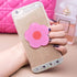 Weewooday 3 Pieces Phone Grip Holder - Daisy Flower Expandable Collapsible Self Adhesive Cute 2D Grip Stand Holders