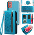 Asuwish Phone Case for Motorola Moto G Stylus 5G 2024 Zipper Wallet Magnetic