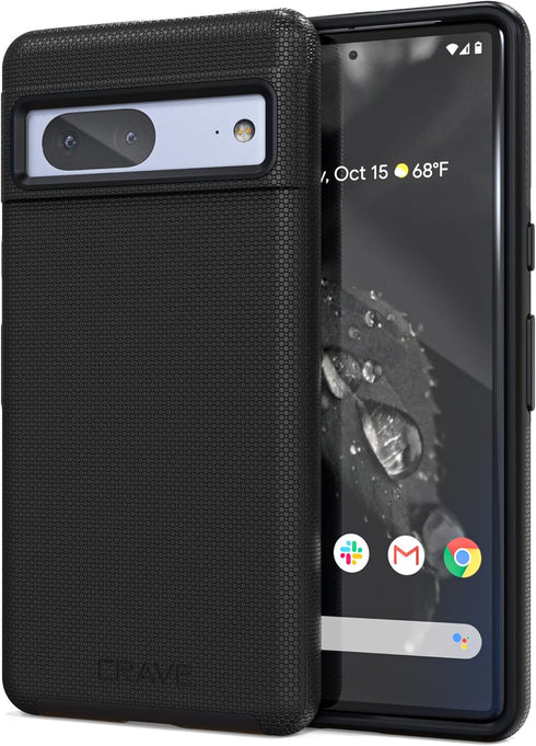 Crave Dual Guard Case for Google Pixel 7, Shockproof Protection, Dual Layer Case, Black
