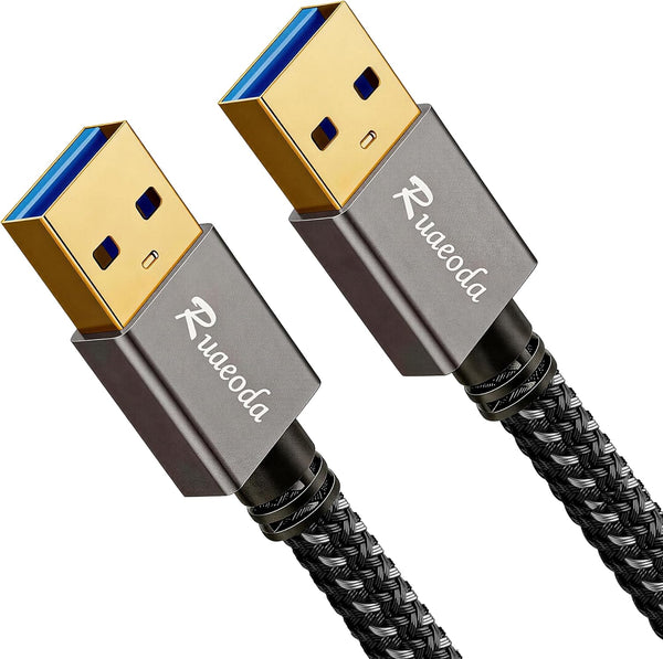 USB to USB Cable 3 ft, USB 3.0 Male to Male Type
