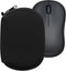 kwmobile Neoprene Case for Logitech M220 Silent / M235 / M185 - Soft Pouch Carry Bag for Mouse - Black