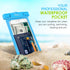MoKo Waterproof Phone Pouch Holder 4Pack, Underwater Case with Lanyard for iPhone 14 13 12 11 Pro Max, Samsung S21