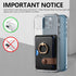 Wallet Stick on Phone Case, Credit Card Holder with Ring for Back of Phone Cases, Compatible with iPhone, Samsung Galaxy
