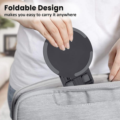Lusosh 360 16 15 14 13 Cell Phone Stand, Adjustable Phone Holder Rotation Fully Foldable Desktop Dock Compatible