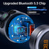 SYNCWIRE Bluetooth 5.3 FM Transmitter for Car, 48W PD & QC 3.0 Fast Charging Car Charger Bluetooth Car Kit, Wireless FM Radio Adapter, Deep Bass Music Player, Hands-Free Calling, Colorful LED Light