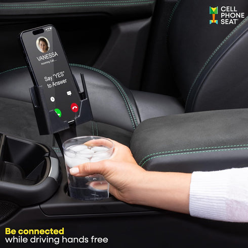 Cup Holder Phone Holder, Phone Mount for Car and Truck, Smartphone Car Accessories, iPhone 16, Google, Samsung, Black
