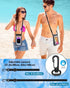 Large Universal Waterproof Phone Pouch, IPX8 Dry Bag with Wide Lanyard for Swimming and Rafting