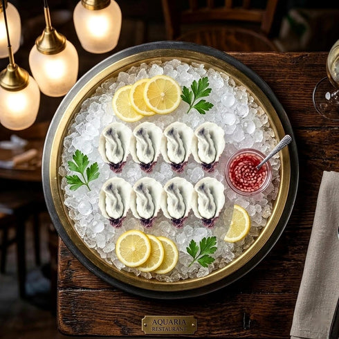 8Pcs 2.4x1.4x0.98in LOGOFUN Artificial Oysters Model Fake Shellfish Seafood Photography Prop Simulation Oysters Prop