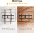 Mounting Dream Fixed TV Wall Mount, Low Profile Bracket for 42-90 Inch TVs, Space Saving, Max VESA 800x400mm