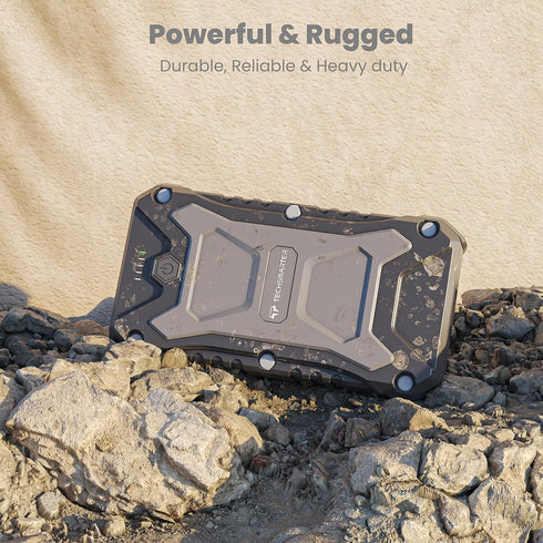 TECHSMARTER Rugged & Waterproof Power Bank Wireless Charger, 10000mAh 18W USB-C Portable Charger, Heavy Duty Battery
