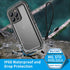 SPORTLINK for iPhone 13 Pro Waterproof Case - Full Body Shockproof Dustproof Phone Screen Protector Rugged Case for