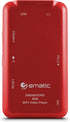 Ematic 8GB MP3 1.5-inch Video Player with FM Tuner/Recorder and Color Screen, Red