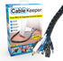 Cable Keeper Cord Organizer, 10-Foot Adjustable Cover, Reusable Desk Cord Organizer for TV & Computer