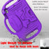 LTROP Kids Case for iPad 5th/6th Generation & Air 2, Shockproof Bumper Cute Kid Case with Shoulder Strap (Purple)