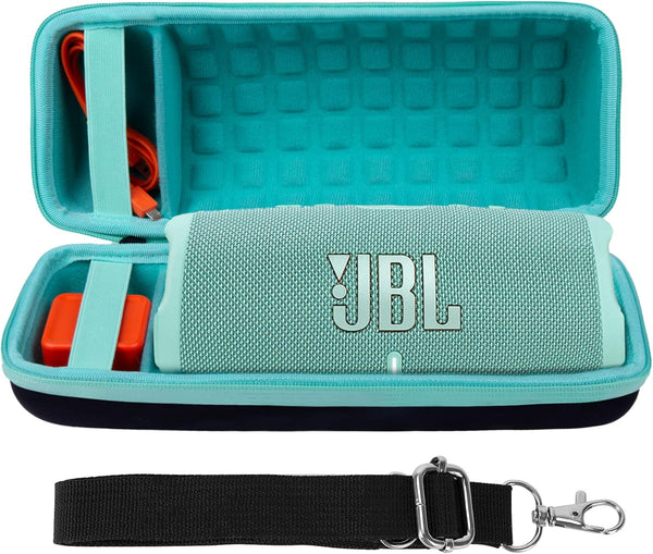 co2CREA Hard Carrying Case Replacement for JBL Charge 4 / JBL Charge 5 Waterproof Portable Bluetooth Speaker (Black