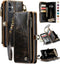 Defencase iPhone 11 Wallet Case, RFID Blocking Card Holder for Women and Men, PU Leather Magnetic Snap Flip Case, Coffee