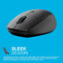 JLab GO Wireless Mouse, Black, Connect Via Bluetooth or USB Wireless Dongle, Multi-Device Toggle, Portable,