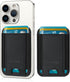 Phone Card Holder, Premium Leather Stick-On Wallet, Strong Adhesive Pocket for iPhone, Samsung & Most Smartphones, Fit