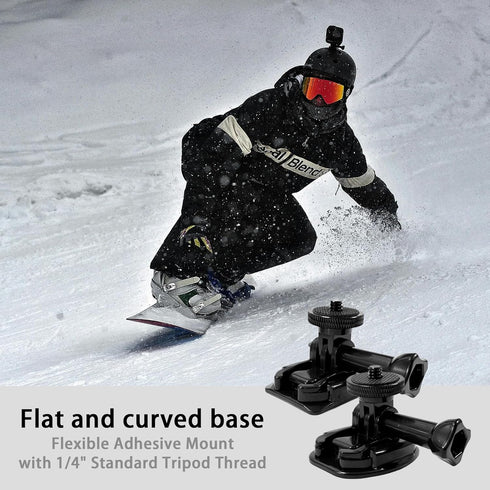 Flexible Adhesive Mount for Insta 360 ACE Pro ONE X4 X3 X2, Compatible with GoPro Hero and DJI