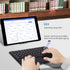 Wireless Bluetooth Keyboard with Touchpad, 10inch Portable Rechargeable Slim Keyboard for iPad/iOS/Android Devices