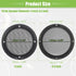 ACROPIX Universal Speaker Grills Cover Mesh for 4" and 6.5" Audio Speaker Subwoofer, Pack of 4