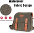 Cwatcun Small Camera Bag Compact Canvas Camera Messenger Bag, Digital Camera Shoulder Case, Travel Photography Bag