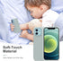 CellEver Heavy-Duty Silicone Case for iPhone 12/12 Pro, Two Shatterproof Glass Screen Protectors, Light Mint