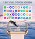 Smartwatch for Android & iPhone, 1.85" Waterproof Fitness Tracker with AI Voice Control, Pink