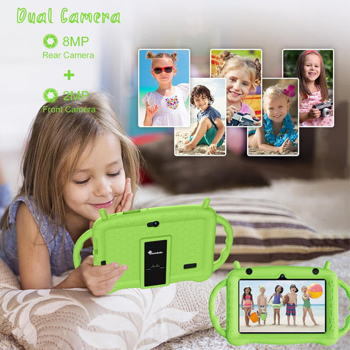 Kids Tablet 7 inch Android 12 for Kids 3-12, Toddler Tablet with WiFi, Bluetooth, and Parental Control
