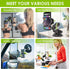 Suction Cup Holder Phone Mount Car, 360° Rotating Universal Ball Head Arm for Video Recording Vlog