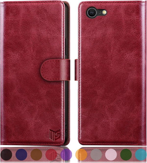 SUANPOT RFID Blocking Wallet Case for iPhone 7/8/SE2/SE 3rd 2020/2022, Flip Book PU Leather Cover for Apple iPhone