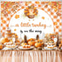 AIBIIN 7x5ft Thanksgiving Baby Shower Backdrop A Little Turkey is On The Way Party Banner Fall Turkey Pumpkin Baby