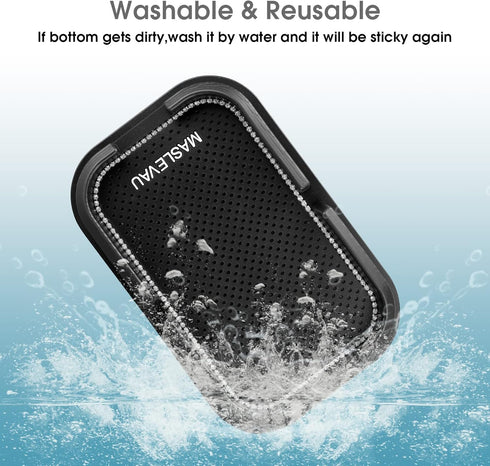 Anti Slip Pad Phone Holder for Car, Reusable Dashboard Pad with Heat Resistant Sticky Silicone Pads for Accessories