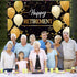 Blulu Extra Large Retirement Party Decorations, Fabric Retire Sign Banner Photo Booth Backdrop with Rope (70.8 x 43.3