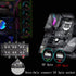 12V 4Pin PWM & 5V 3Pin ARGB with SATA 15Pin Power 2-in-1 Hub - 6 Way Sync CPU Cooling Fan Addressable RGB Lighting