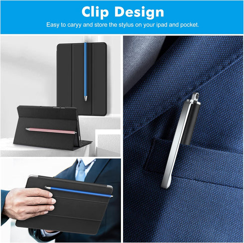Granarbol Precise Long Stylus Pen for Touch Screens, 3 Extra Replaceable Fiber Tips Capacitive Stylus for iPad, iPhone,
