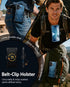 FNTCASE 17 6.3 inch-Blue for iPhone Phone Case: Military Grade Rugged Cell Phone Cover with Kickstand & Holster |