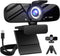 Tewiky Full HD Webcam with Built-in Microphone and Rotatable Tripod, 1080P Video and