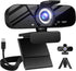 Tewiky Full HD Webcam with Built-in Microphone and Rotatable Tripod, 1080P Video and