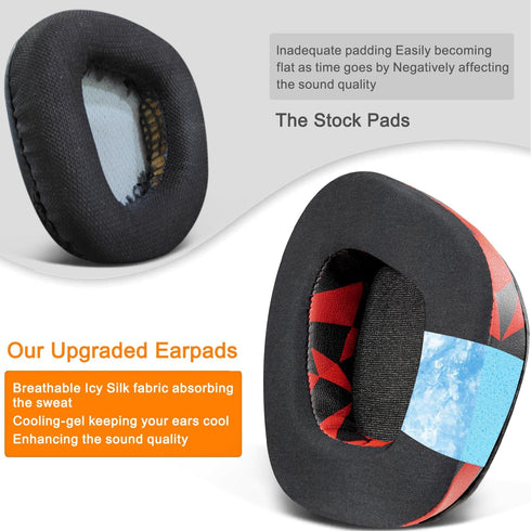SOULWIT Earpads Replacement for Corsair Void/Void Pro/Void Elite/Surround Headsets, Noise Isolation Foam, Added