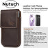 Genuine Leather Phone Holster with Belt Clip, Cell Phone Pouch for iPhone and Smartphone, Leather Phone Case