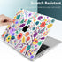 TWOLSKOO Clear Plastic Hard Shell Case for M3 MacBook Air 13.6 inch 2024 2023 2022 A3113 A2681 M2